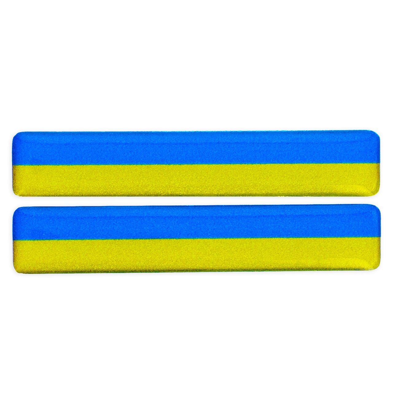 Set of 2 Reflective Ukrainian Flag Sticker Support Ukraine Car Decal